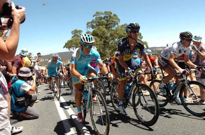 Andrea Guardini (Astana) on Checker Hill.