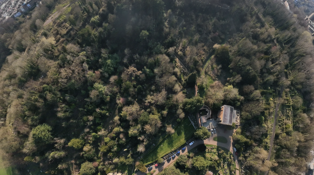 A photo taken on a DJI Avata 360 360-degree drone