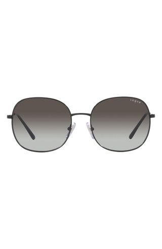 57mm Gradient Round Sunglasses