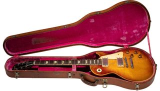 A 1958 Gibson Les Paul purchased by George Harrison