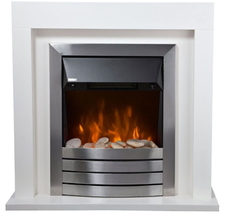 Living Compact Pebble Electric Fire Suite