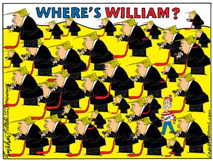 Political cartoon U.S. Trump William Weld 2020