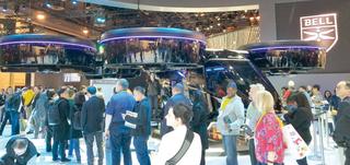 Fig. 4: Bell air taxi display at CES