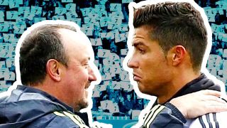 Rafa Benitez and Cristiano Ronaldo