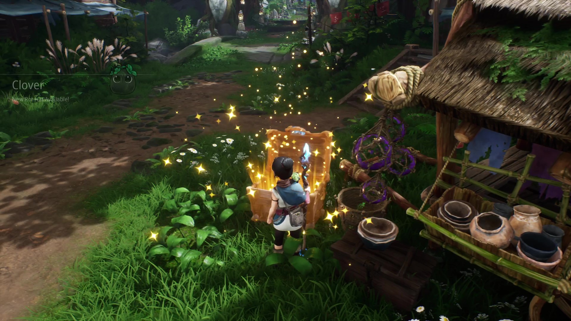 Kena Bridge of Spirits chest with Rot hat