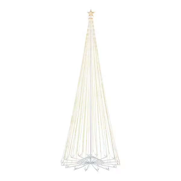 The Home Depot , 12 ft. Giant-Sized Motion LED Pre-Lit Cone Tree