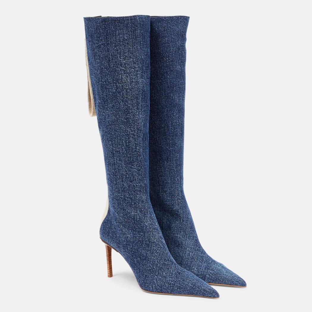 Jacquemus Les Bottes Cordao denim boots