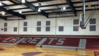 The gymnasium at Benedictine Military School. 