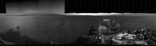 Curiosity Rover Panorama Including Mount Sharp Heights
