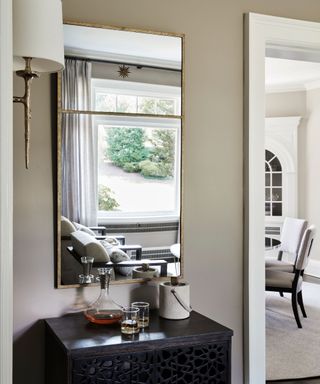 A neutral dining room designed by House of Funk