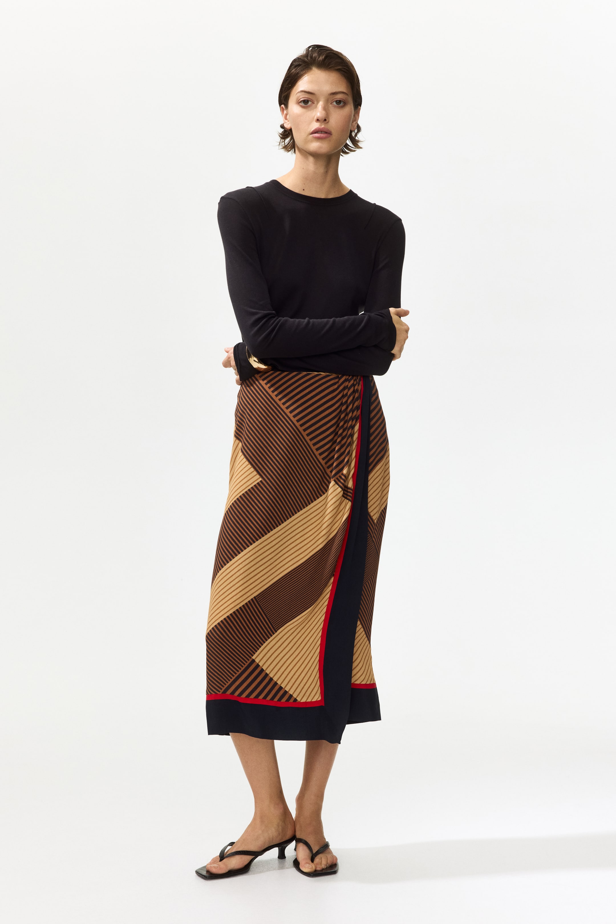 H&amp;amp;M, Viscose Wrap Skirt
