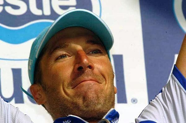 Matteo Tosatto (Quick.Step) smiles on the podium