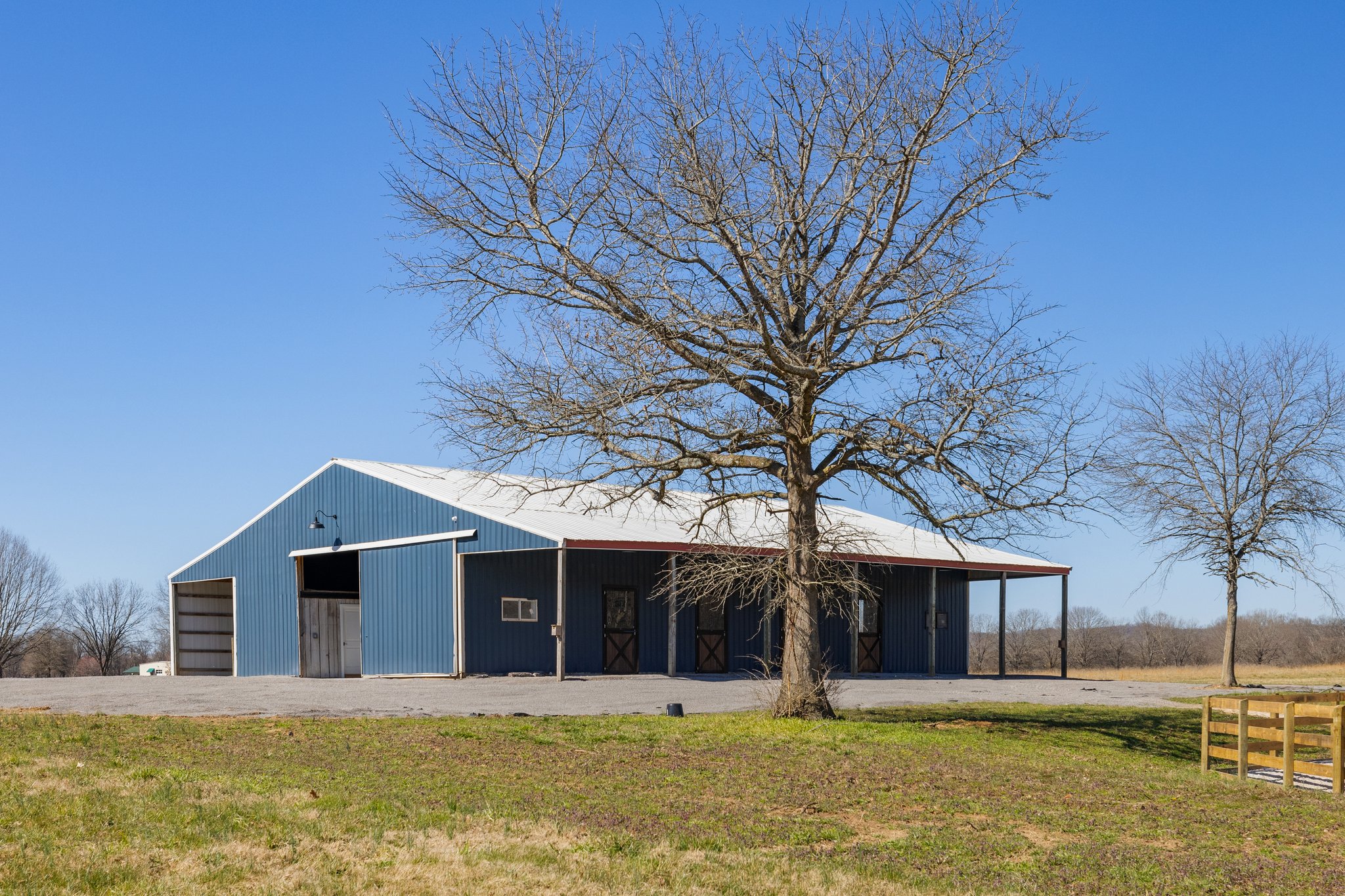 The barn of a home for sale in Tennessee.