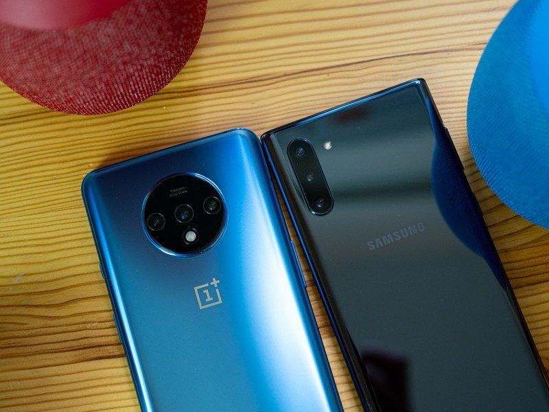 OnePlus 7T and Galaxy Note 10