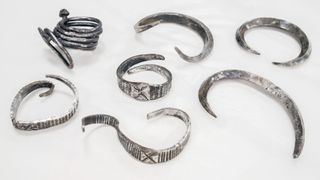 Seven silver bracelets from the Viking Age