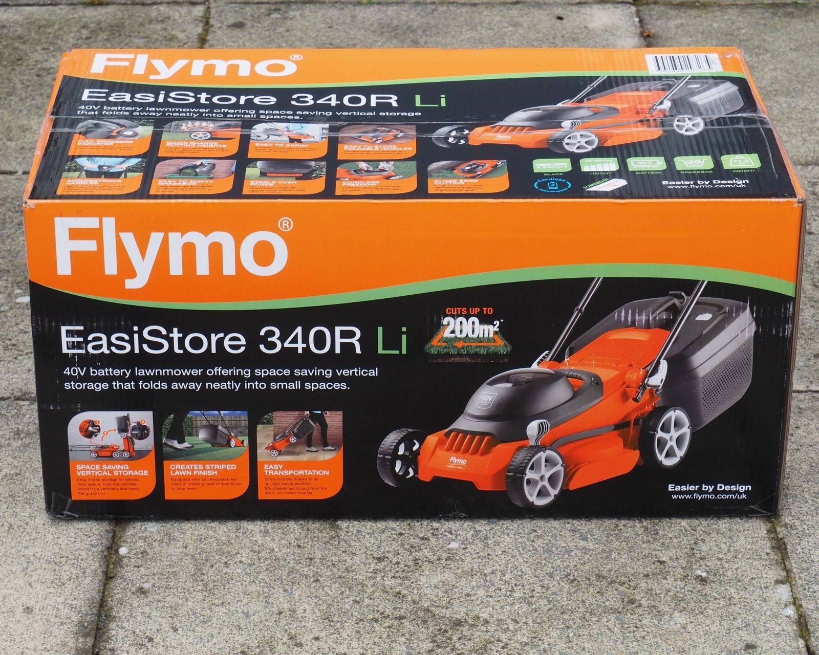 Flymo EasiStore 340R Li lawn mower review Gardeningetc