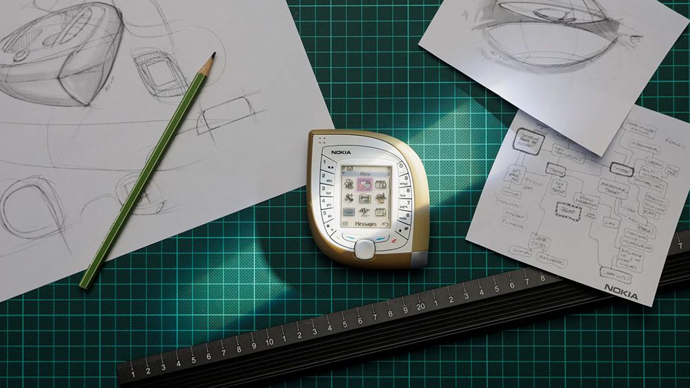 Image of Nokia phone from the Nokia Design Archive