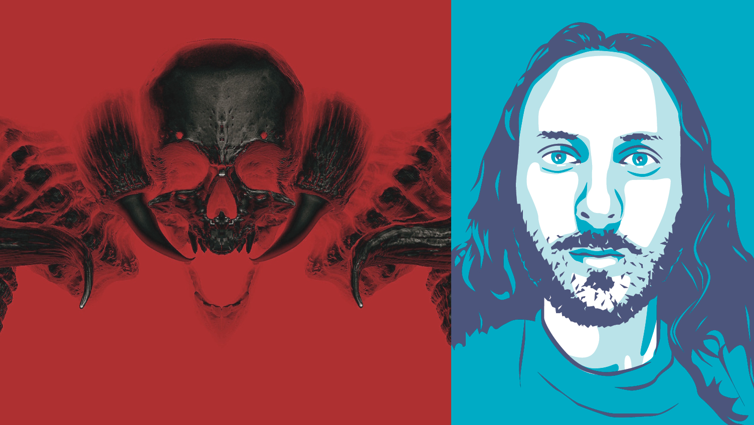 Devil Daggers composite with headshot of PC Gamer writer Jody Macgregor