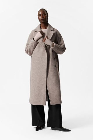 Voluminous Belted Wool Coat