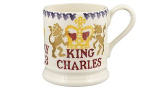 A King Charles coronation 1/2 pint mug from Emma Bridgewater.