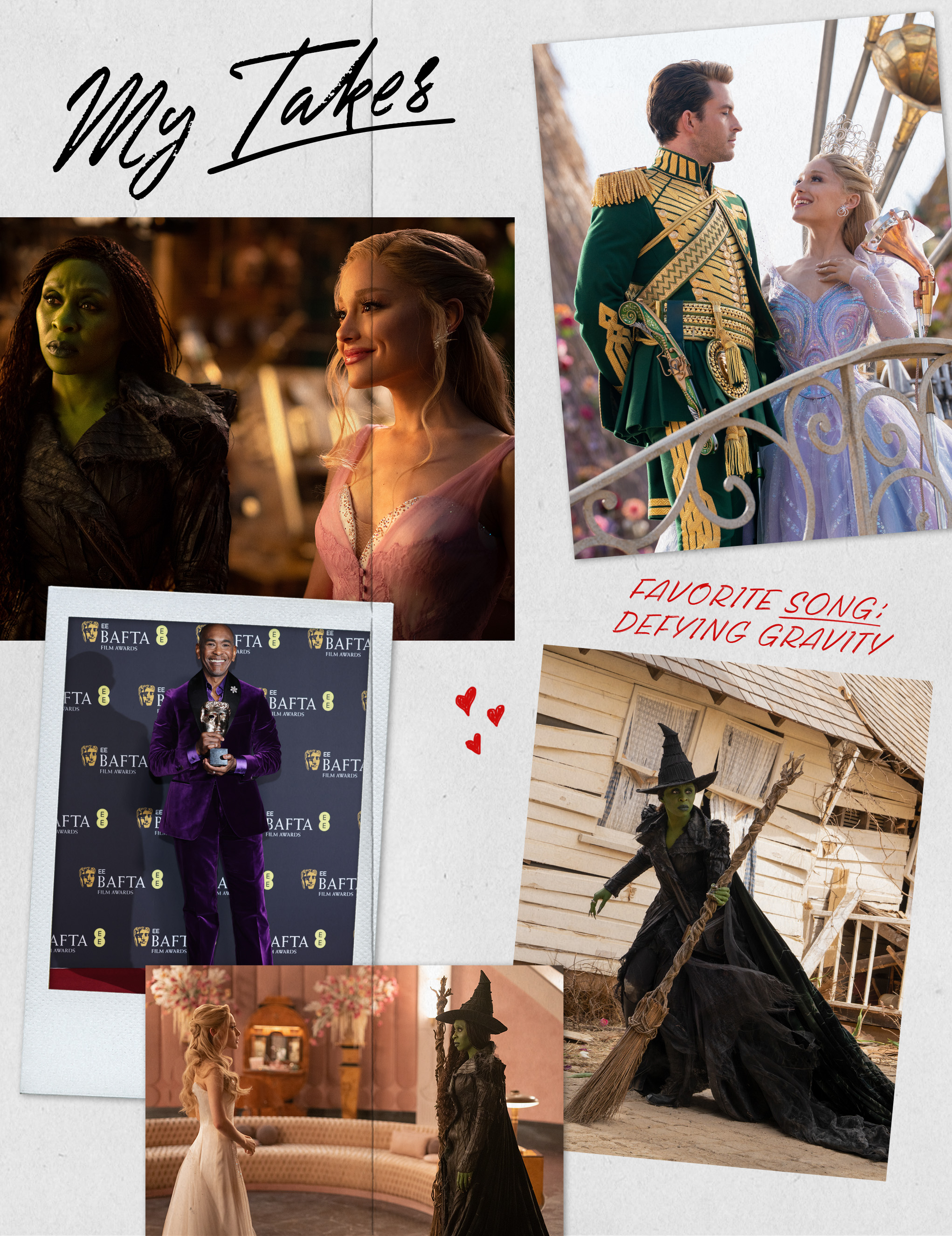 Collage of Paul Tazewell and scenes from Wicked movie.