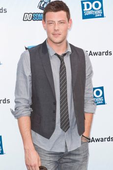 Cory Monteith on the red carpet