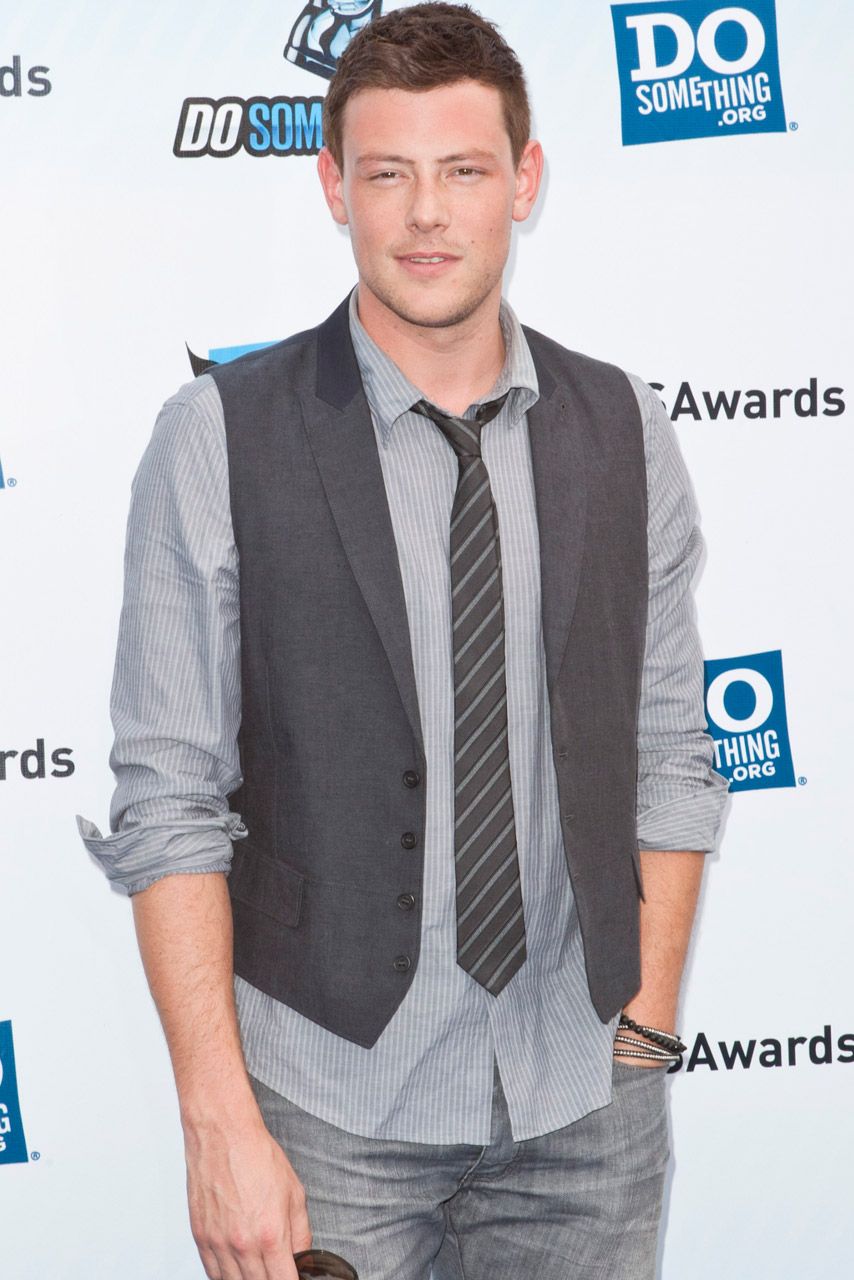 Cory Monteith on the red carpet