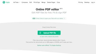 Sejda PDF éditeur PDF