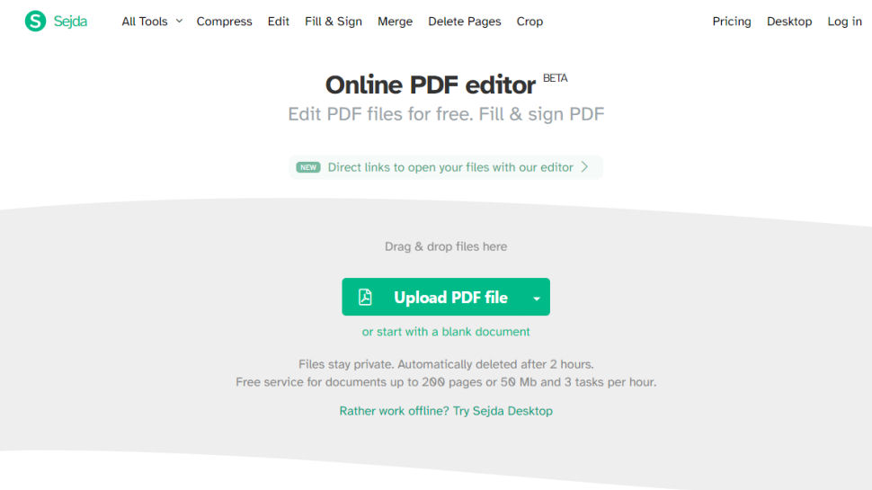 Sejda PDF Editor