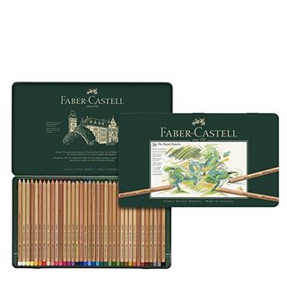 Product shot of some of the best pastel pencils, Faber Castell pastel pencils