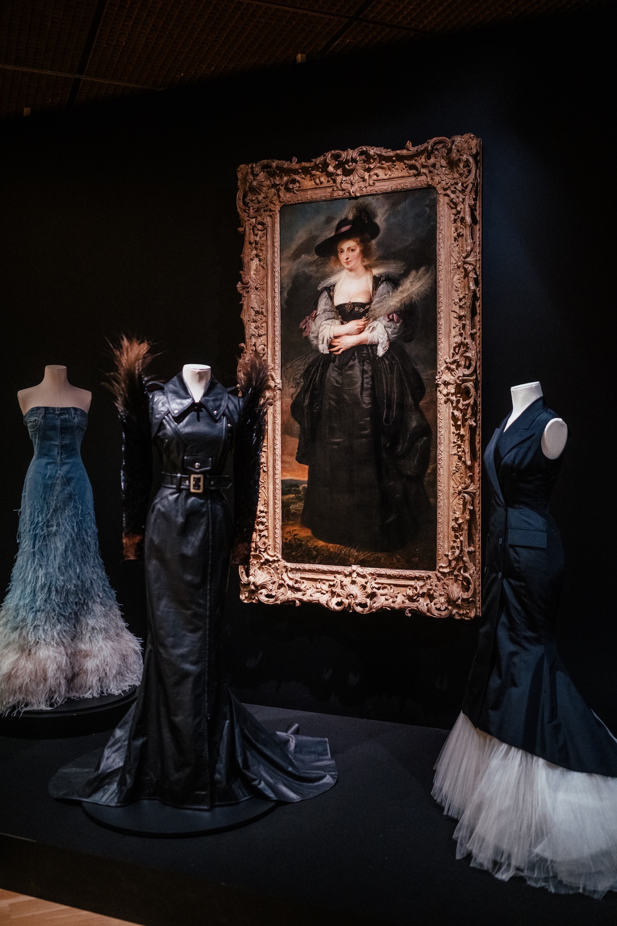 Installation view of Fashion &amp;amp; Art Exhibition at Calouste Gulbenkian Foundation in Lisbon, Portugal