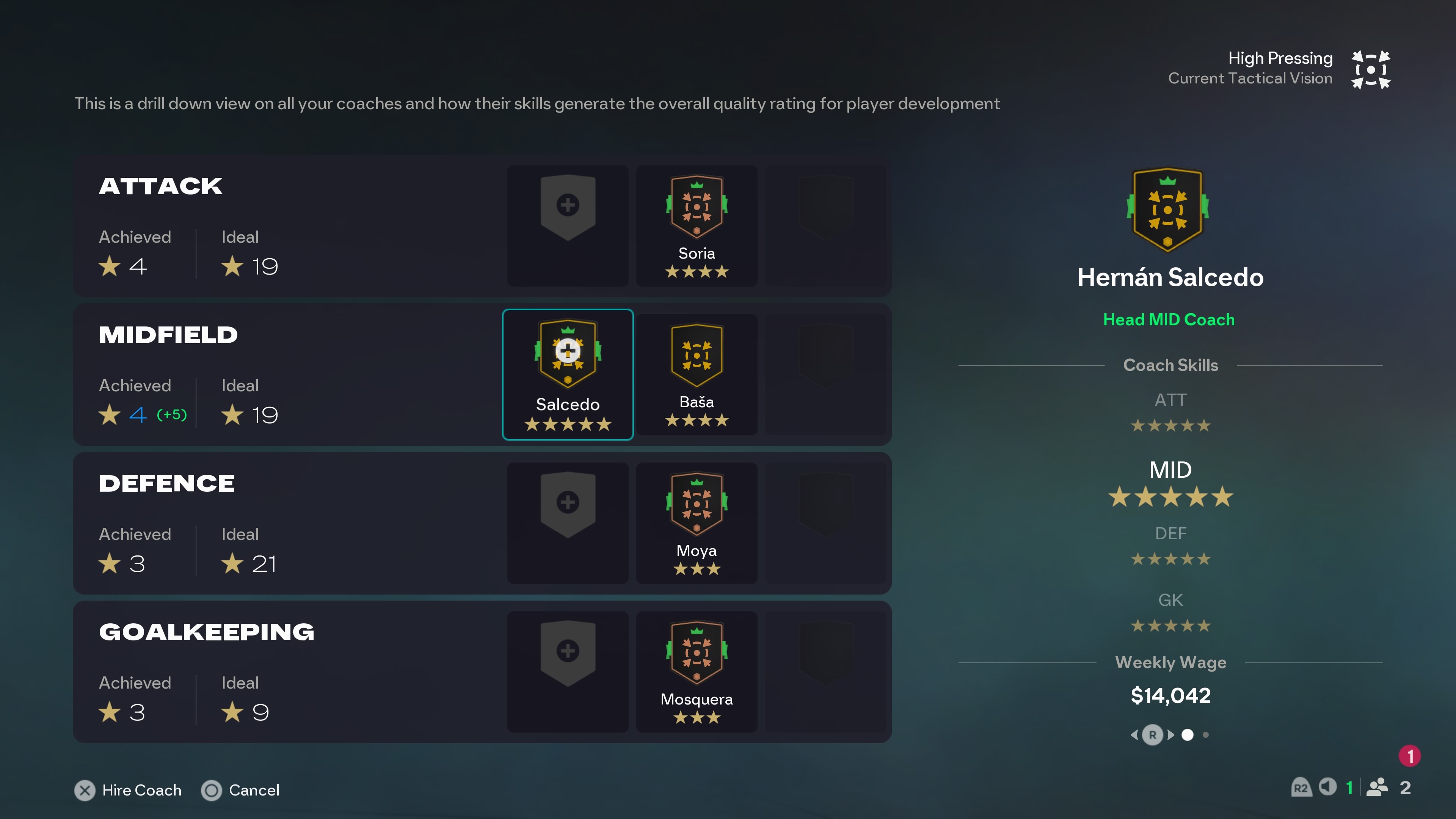 How to assign coaches in FC 26 manager mode