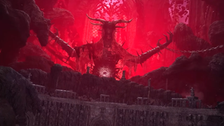 A demonic temple from Lords of the Fallen.