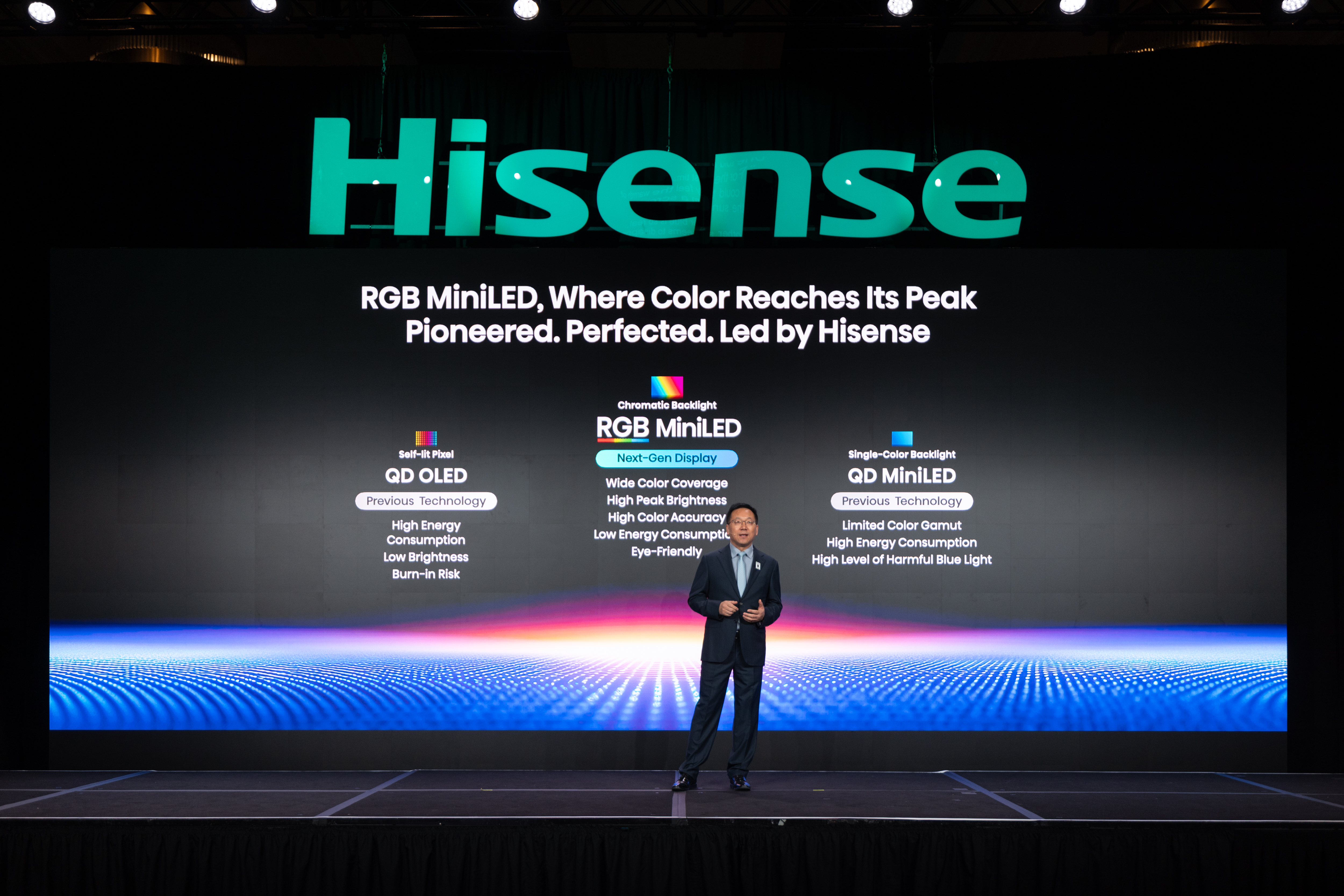 Hisense RGB MiniLED evo promotional image