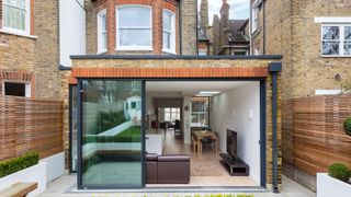 single storey rear extension to Victorian house