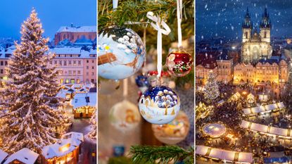 a montage of the best christmas markets in europe