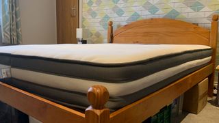 Silentnight Studio Eco mattress on a bed in a bedroom