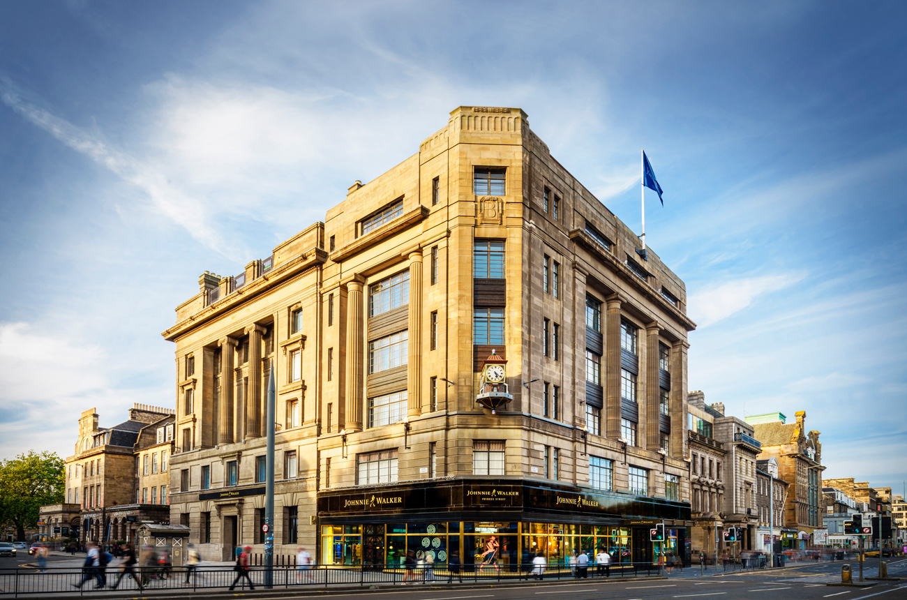 A five-storey building on a busy street in Edinburgh