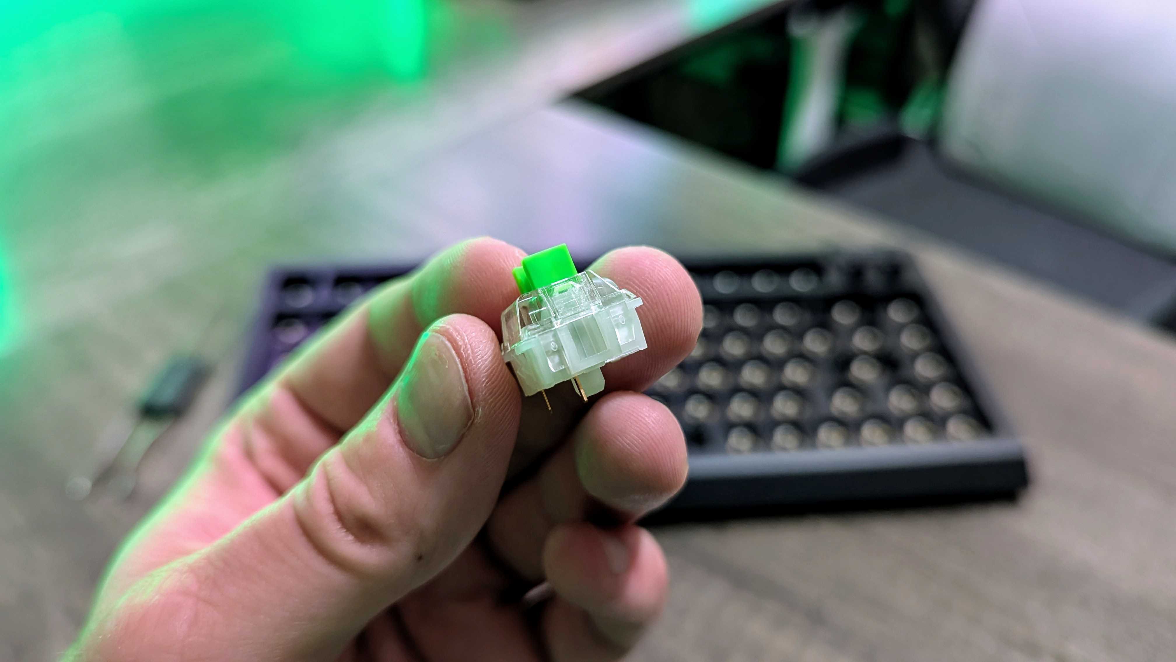 Image of the Razer BlackWidow V4 75% Barebones gaming keyboard.