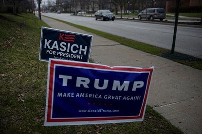Campaign signs in Missouri.