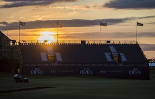 The sun sets on a 'different' third day at the Old Course