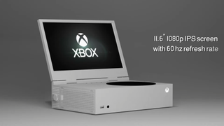 The xScreen attached to an Xbox Series S