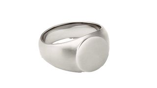 Mejuri Bold Round Signet Ring, one of w&h's best personalized jewelry gifts picks