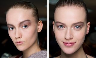 At Alexander Wang, Diane Kendal applied an asphalt hue widely to the eyelids