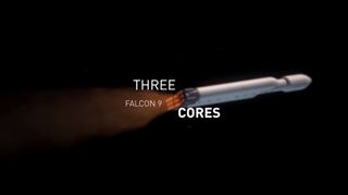 Three Falcon 9 Cores