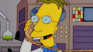 Professor Frink in The Simpsons.