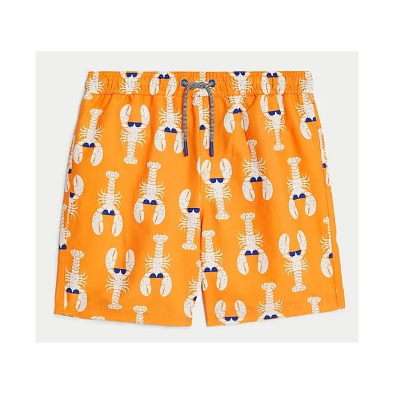 Lobster Print Swim Shorts