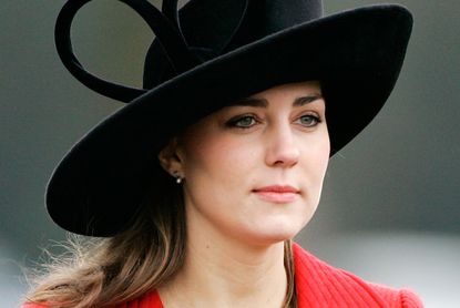 SURREY, ENGLAND - DECEMBER 15: (FILE PHOTO) Kate Middleton, Prince William's girlfriend, at the Sovereign's Parade at Sandhurst Military Academy to watch the passing-out parade on December 15, 2006 in Surrey, England. Kate Middleton will celebrate her 26th birthday tomorrow on January 9, 2008. (Photo by Tim Graham Photo Library via Getty Images)