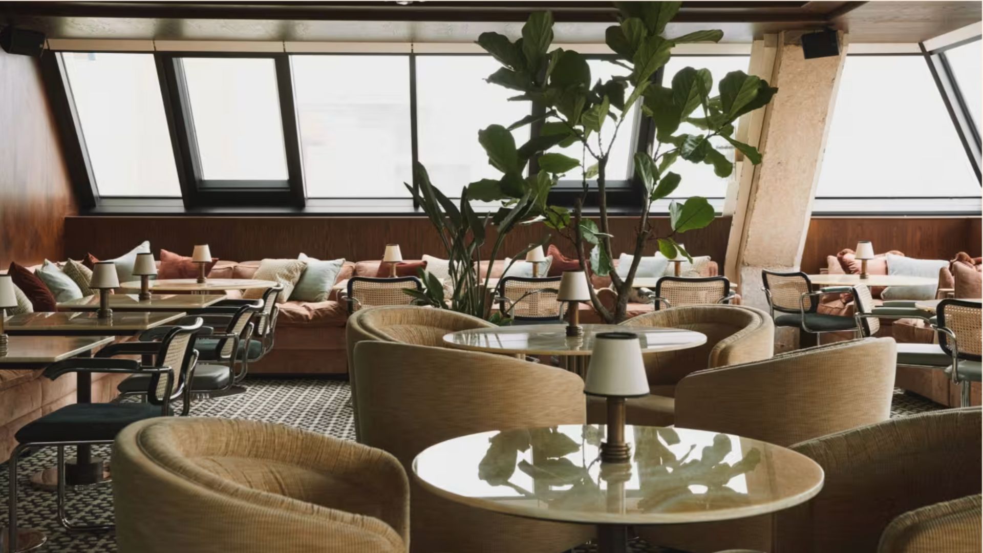 an image of the conservatory style dining lounge room at Soho House