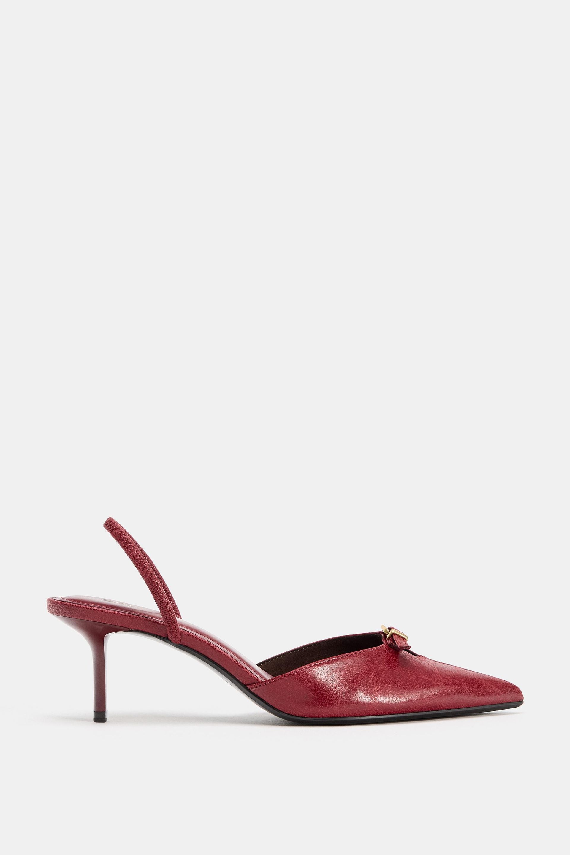Buckled Slingback Heels